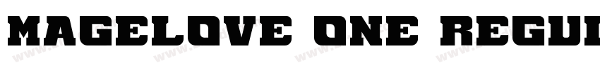 Magelove One Regular字体转换